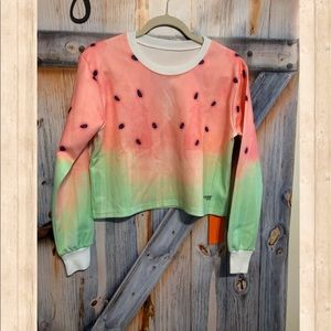 ADORABLE thick soft material Watermelon crop Top!